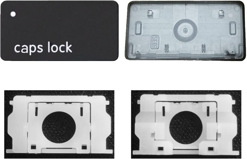 GRMTRV Replacement Individual Key Cap Hinge for MacBook Air 13'' 15'' M3 M4 A3113 A3114 A3240 A3241, 14'' 16'' Pro/Max M4 A3185 A3186 A3401 A3112 A3403 2024-2025 (caps Lock Key) - Image 1